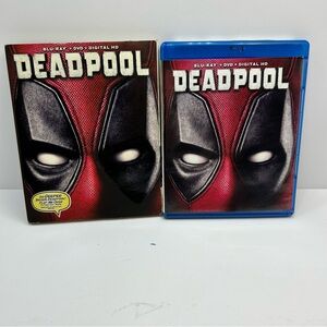 DEADPOOL (Blu-ray, 2016) Blu-Ray +DVD +Digital HD with Slip Cover